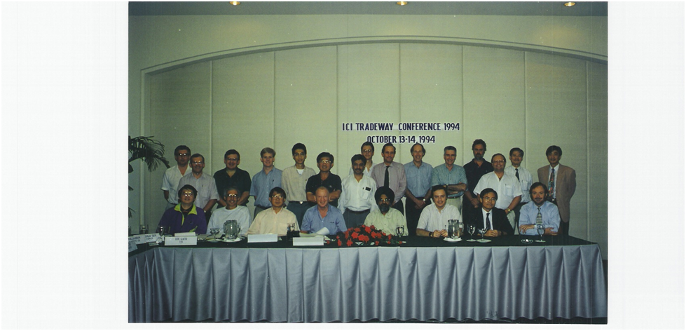 ICI TRADEWAY. ICI's global trading companies network hosted their Annual meeting in Goa in 1994 to show support for Imkemex as a continuing member despite its delinking (much to the annoyance of ICI India).