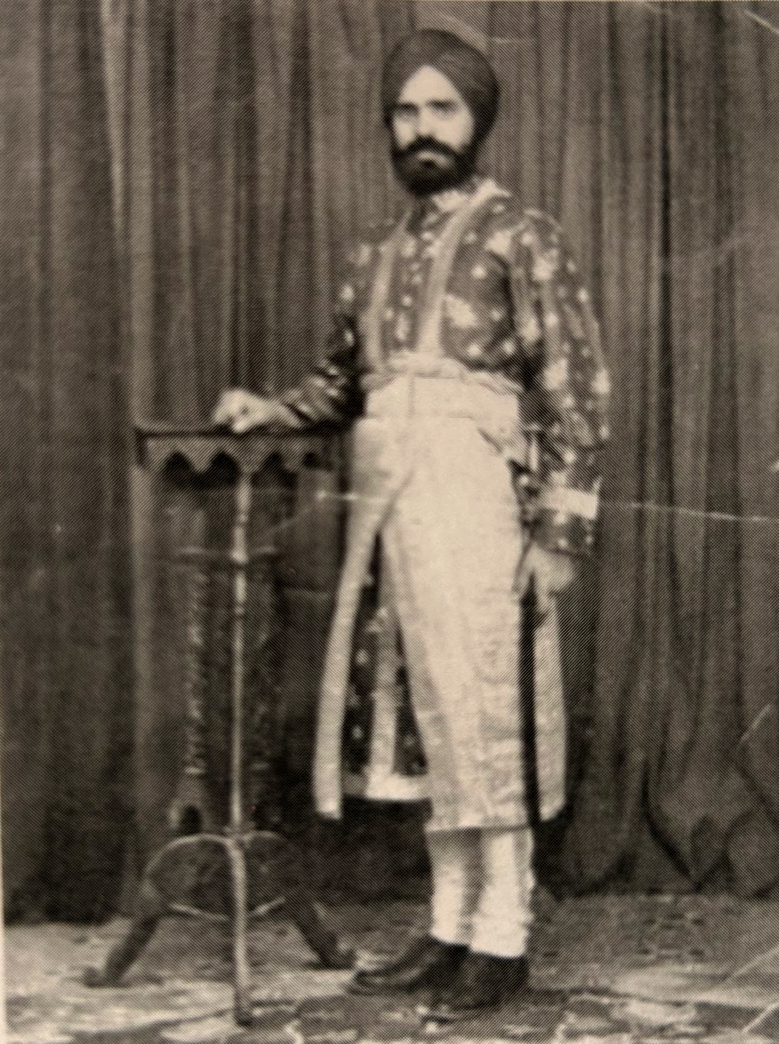 Bharatpur- My father dressed for Maharaja's durbar