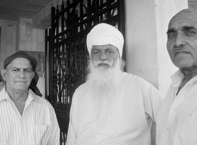 A part of Sikh sangat at the gurdwara
